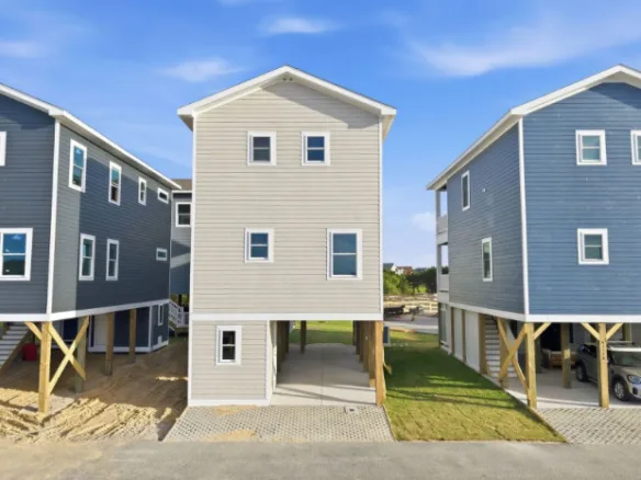 New home for sale in Avon NC, 3br house Kinnakeet Villas, home site 7